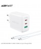 AceFast Super Charge Wall Charger A13 PD65W (2xUSB-C+1xUSB-A) EU